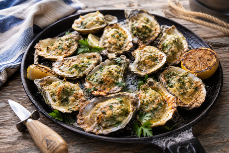 Garlic Butter Grilled Oysters